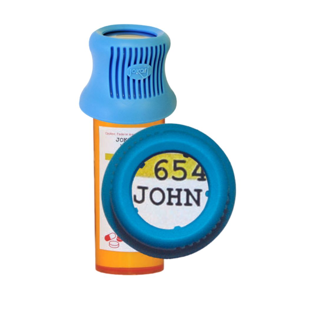 Jokari Easy Open Medicine Bottle Opener for Pharmacy Prescriptions, with Magnifying Glass