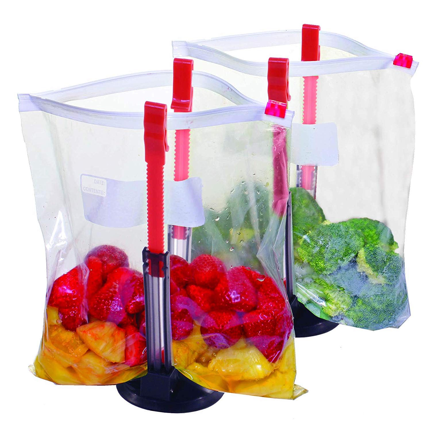 Jokari Original Adjustable Baggy Rack Stand Hold Plastic Food