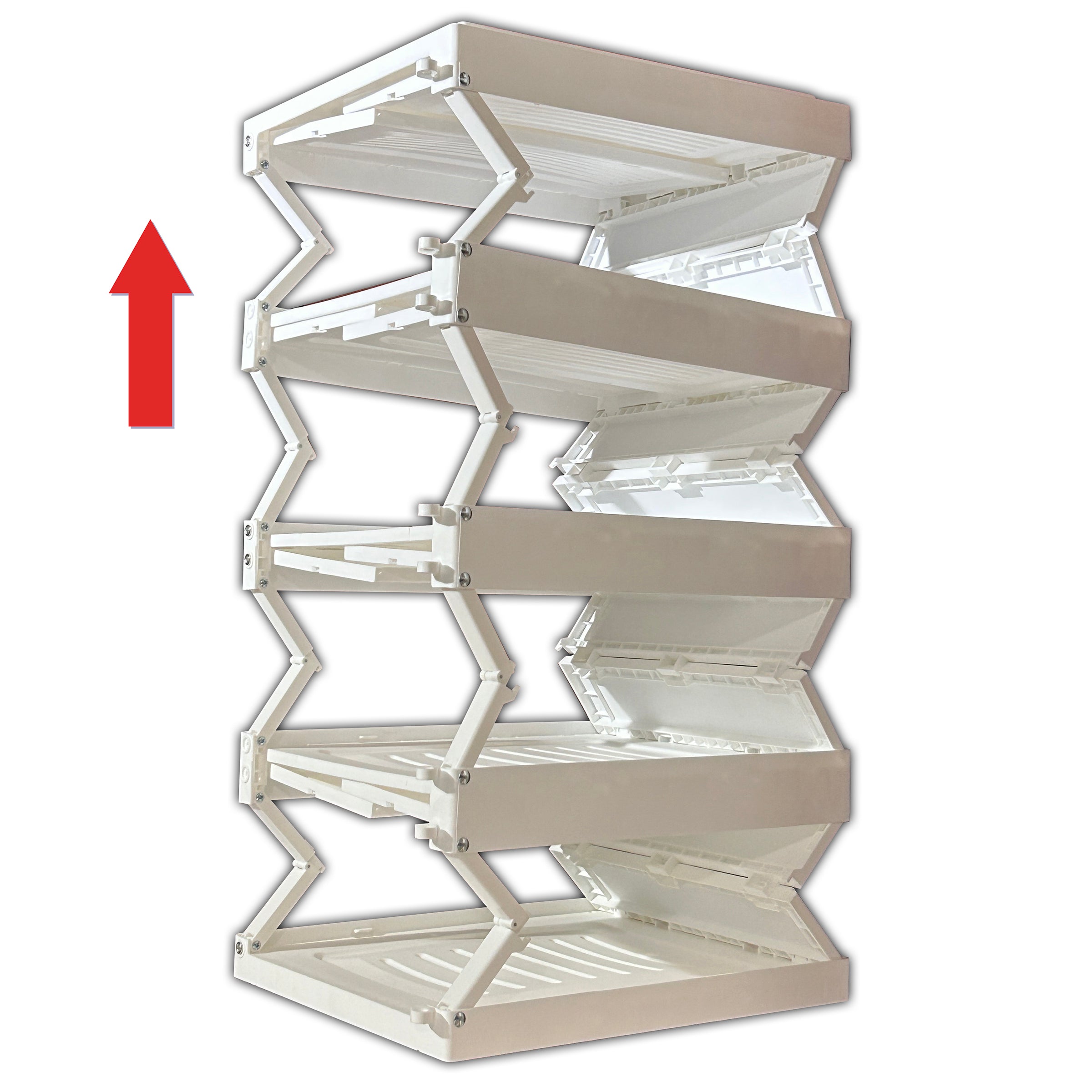 Pop-Up™ Shoe Shelf — Collapsible Stackable Storage Unit