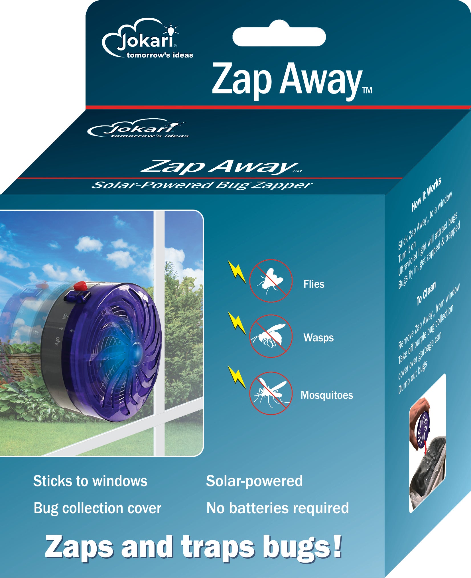 Zap Away™ Solar-Powered Bug Zapper