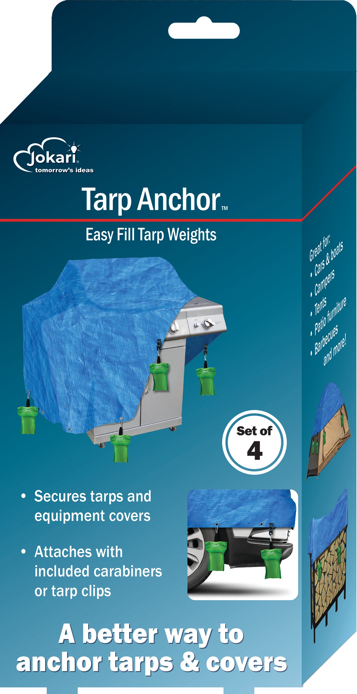 Tarp Anchor™ — Easy Fill Tarp Weights